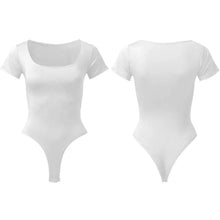 1+1 AKCIÓ RunwayShape EverydayControl Square Neck Rövid Ujjú Alakformáló Tanga Bodysuit